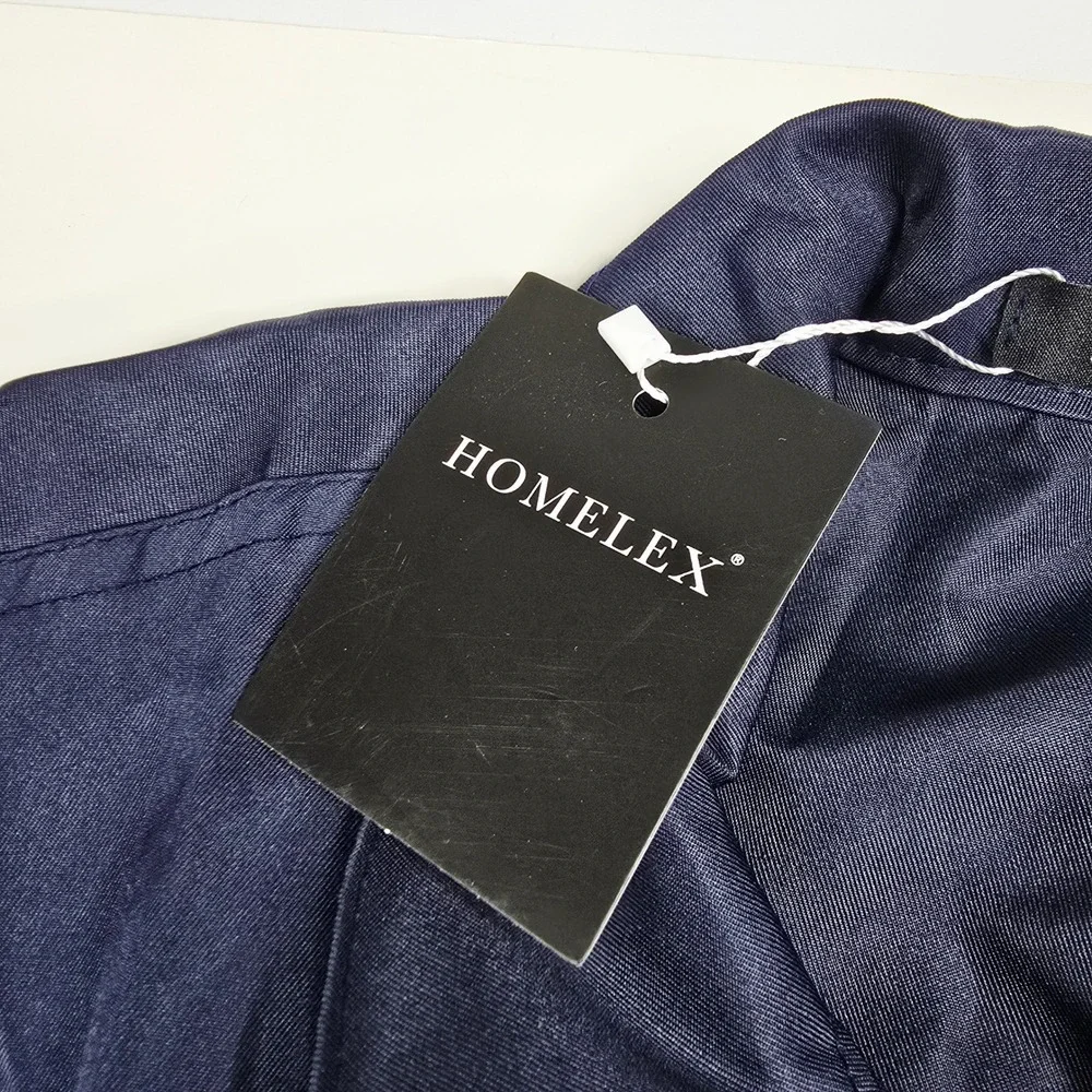 Homelex Mens Navy Blue Long Sleeve Zip Front Coveralls XL Workwear Jumpsuit